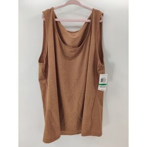Charter Club Womens Large Metallic Copper Dust Tank Top Sleeveless‎ NWT